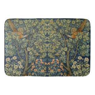 Morris Vintage Pheasant squirrel & Flower Pattern Bath Mat