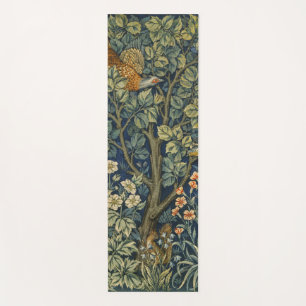 Morris Vintage Pheasant squirrel & Flower Pattern Yoga Mat