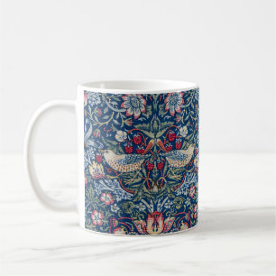 Morris - Vintage Strawberry Thief Floral Pattern Coffee Mug