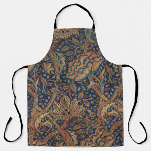 Morris vintage windrush embroidery Floral Pattern Apron