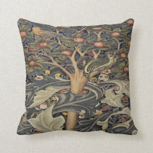 Morris Woodpecker tapestry detail pillow