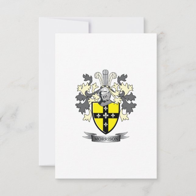 Morrison Family Crest Coat of Arms (Front)