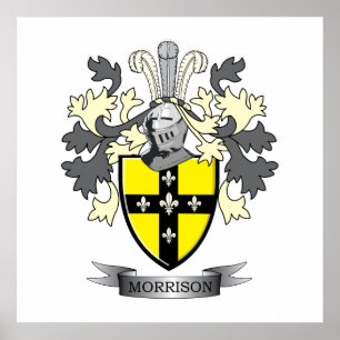 Morrison Family Crest Coat of Arms Poster