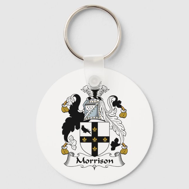 Morrison Family Crest Key Ring (Front)