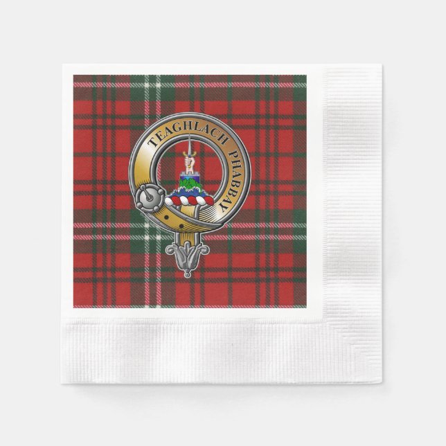 Morrison Tartan & Badge Napkin (Front)