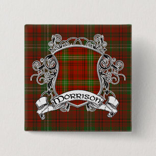 Morrison Tartan Shield 15 Cm Square Badge