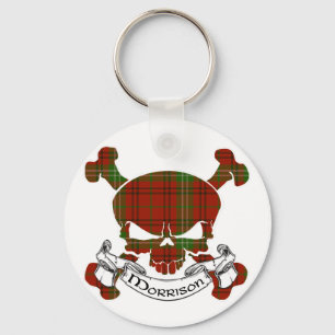 Morrison Tartan Skull Key Ring