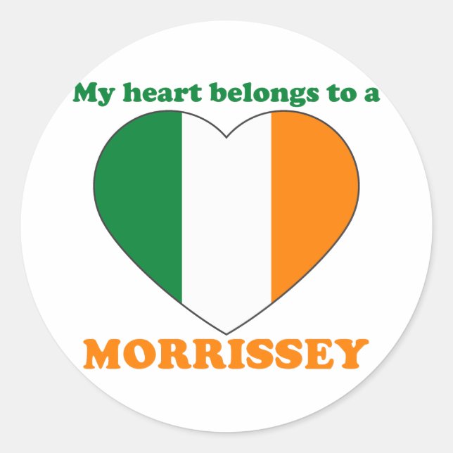 Morrissey Classic Round Sticker (Front)