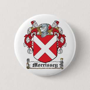 Morrissey Family Crest 6 Cm Round Badge