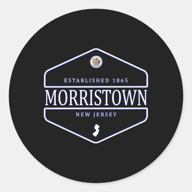 Morristown New Jersey Morristown Nj Classic Round Sticker