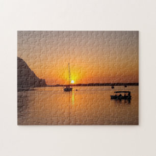 Morro Bay at Sunset Jigsaw Puzzle