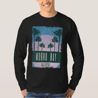 Morro Bay California CA Vintage Vaporwave Retro 80 T-Shirt