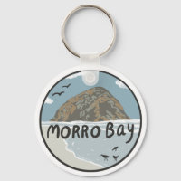 Morro Bay Central California Illustration Beach