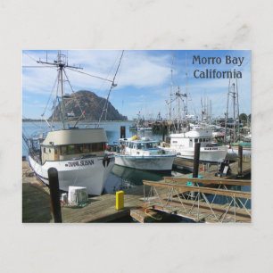 Morro Bay Fishing Boats Postcard! Postcard