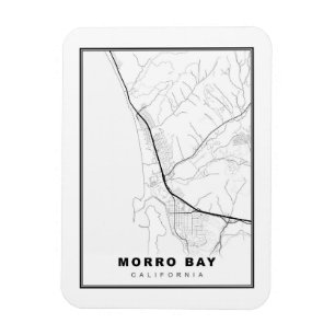 Morro Bay Map Magnet