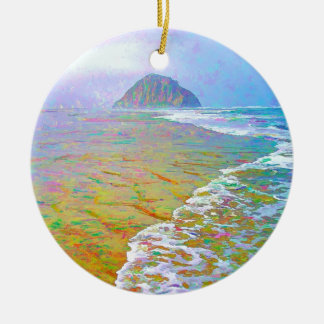 Morro Bay Painting Ceramic Ornament