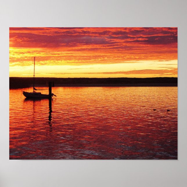 Morro Bay sunset poster (Front)