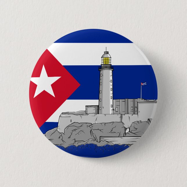 Morro Castle in Havana 6 Cm Round Badge (Front)