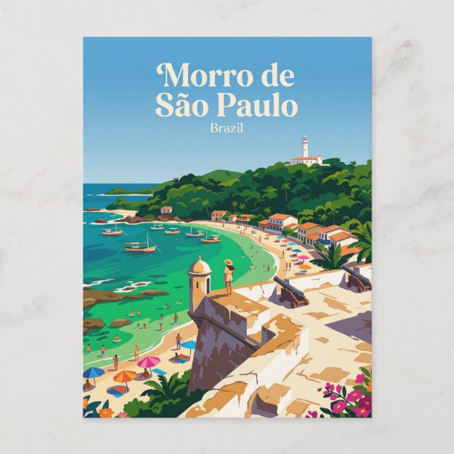 Morro de São Paulo Brazil Postcard (Front)