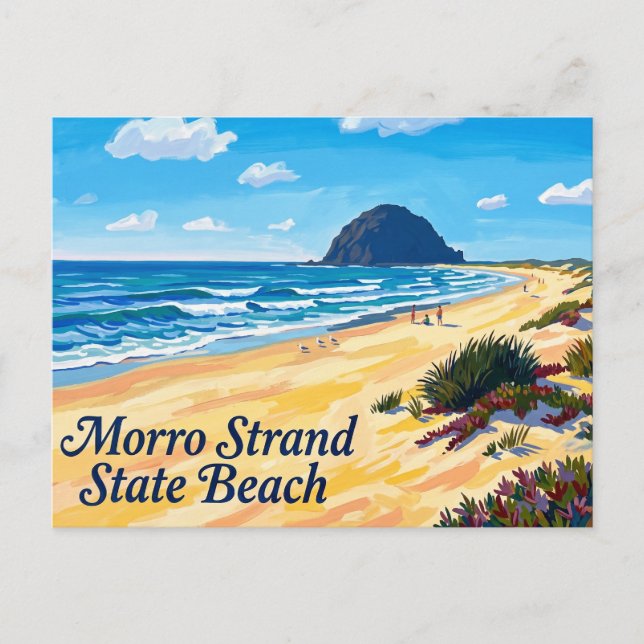Morro Strand State Beach California Postcard (Front)