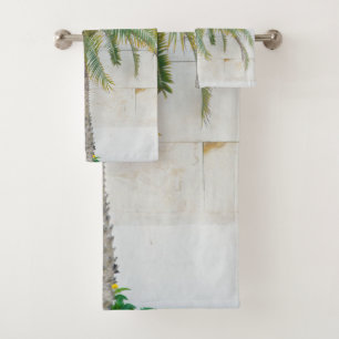 Morrocan Palm Vibes #1 #wall #art Bath Towel Set