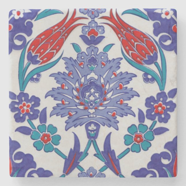 Morrocan Tile Elegant Stone Coaster (Front)