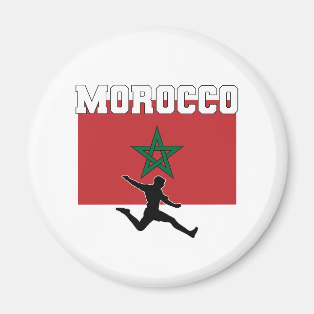 Morrocco Football Soccer National Team Magnet (Front)