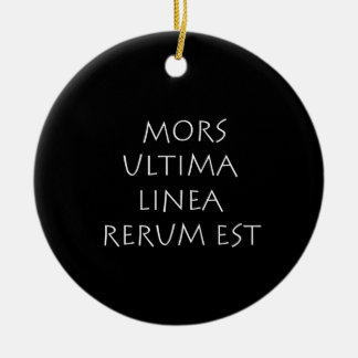 Mors ultima linea rerum est ceramic ornament