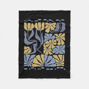 Morse Code 8647 Subtle Anti Trump 86 47 Floral Boh Fleece Blanket