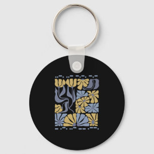 Morse Code 8647 Subtle Anti Trump 86 47 Floral Boh Key Ring