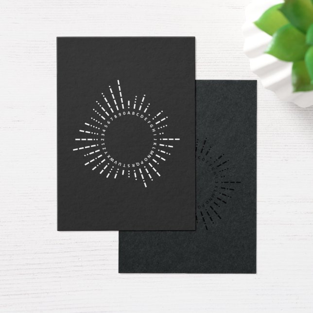 Morse Code Alphabet (Desk)