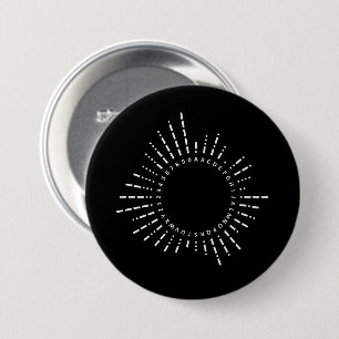 Morse Code Alphabet 7.5 Cm Round Badge