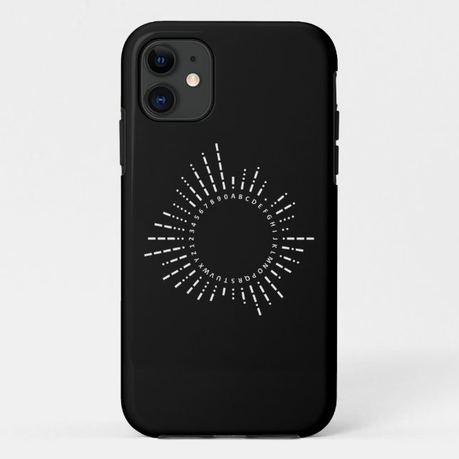 Morse Code Alphabet Case-Mate iPhone Case (Back)
