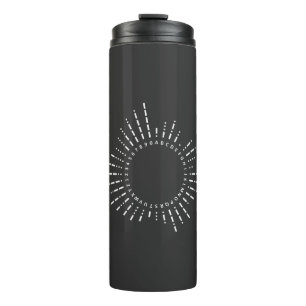 Morse Code Alphabet from A to Z Thermal Tumbler