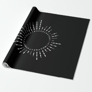 Morse Code Alphabet Wrapping Paper