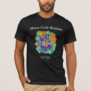 Morse Code Brainiac Tshirt     -  Customise It!