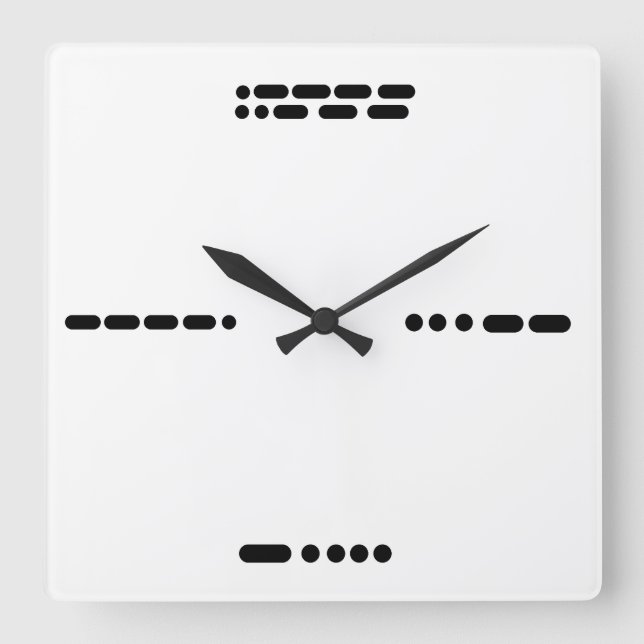 Morse Code Clock   3, 6, 9, 12 (Front)