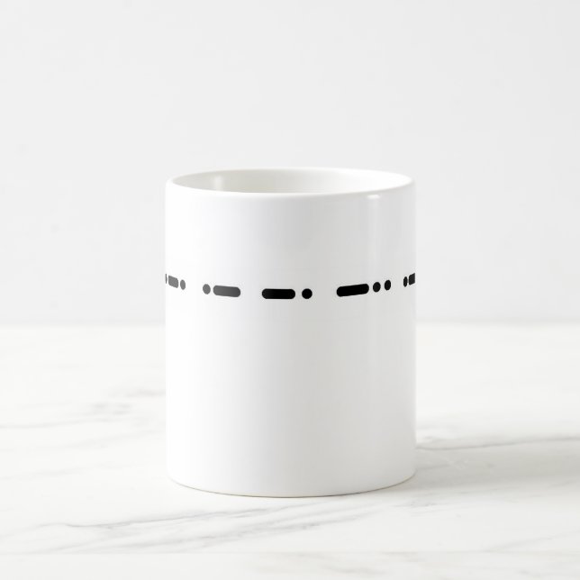 Morse Code Grandpa  Customizeable Mug (Center)