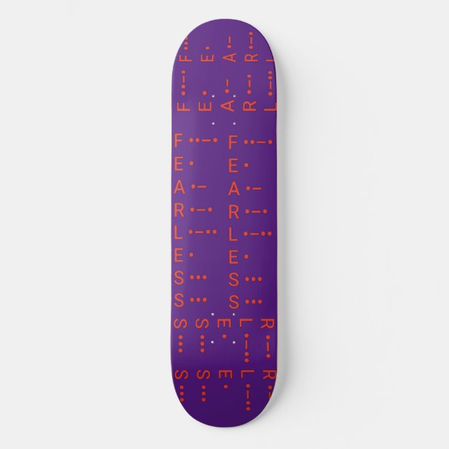 "Morse Code I" Skateboard (Front)