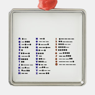 Morse Code or CW Christmas Ornament