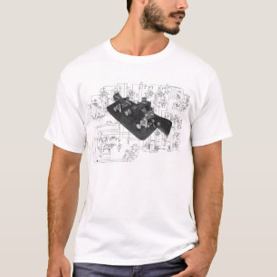 Morse Code Radio Key Schematic T-Shirt