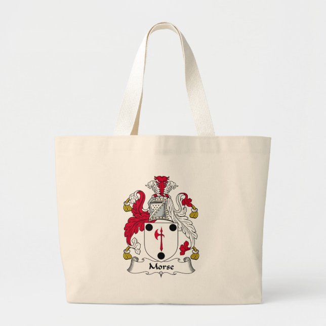 Morse Family Crest Large Tote Bag (Front)