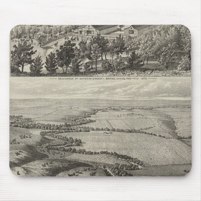 Morse's Ranche Chase County, Kansas Mouse Pad (Front)