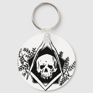 Mortality Square and Compasses Key Ring