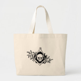 Mortality Square and Compasses Large Tote Bag