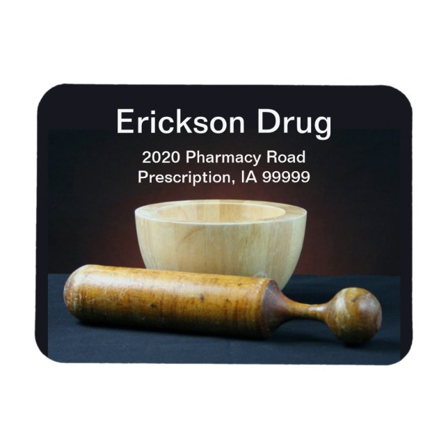 Mortar and Pestle Magnet (Horizontal)