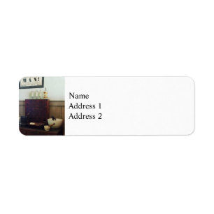 Mortar and Pestles on Desk Return Address Label