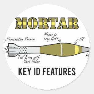 Mortar ID Classic Round Sticker