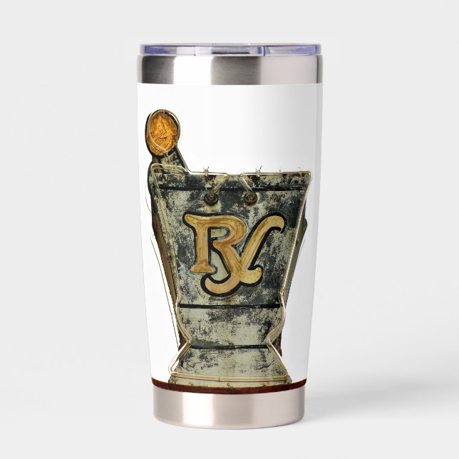 Mortar & Pestle - Rx Symbol Insulated Tumbler (Front)