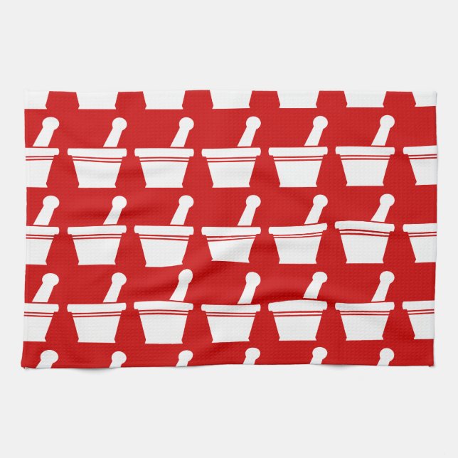 Mortar & Pestle Tea Towel (Horizontal)